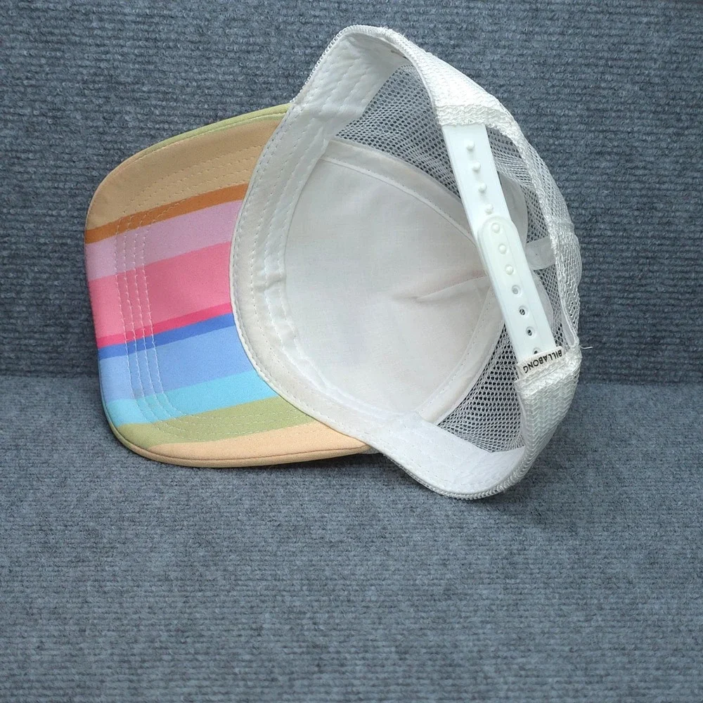 Billabong Hat Cap Trucker Womens Adjustable Pink Blue Rainbow‎ Wave Surf Summer
